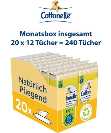 Cottonelle Moist Toilet Paper - Nourishing Chamomile & Aloe Vera Biodegradable On-the-Go 20x12 Towels Pack - Buy Online on GoSupps.com