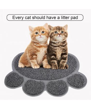 ExeQianming Pet Mat - Claw Shape Feeding Mat for Dogs | 30x37 cm Gray | Ideal for Drinking & Eating - International Shipping Available - Buy Online on GoSupps.com