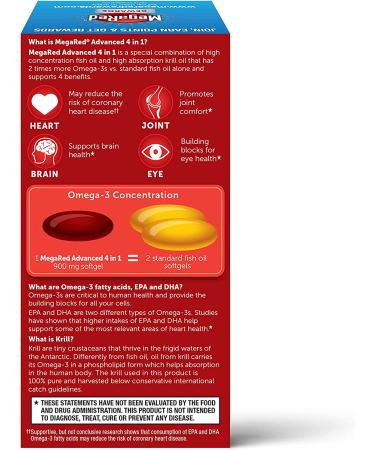 Schiff MegaRed Advanced 4-in-1 Omega-3s Extra Strength 900 mg - 40 Softgels - Buy Online on GoSupps.com
