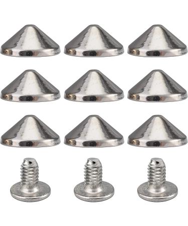 YORANYO 100 Sets 4.7MM Cone Spikes & Studs - Silver Bullet Spikes for Clothing, Shoes & Leather Craft - With Installation Tools - Buy Online on GoSupps.com