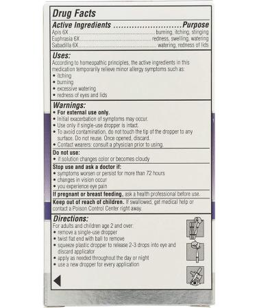 Similasan Allergy Eye Relief Drops - 20 Single Use Packs - Buy Online on GoSupps.com
