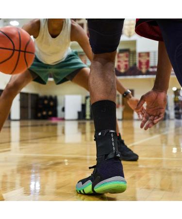 Shock Doctor Adult Ultra Wrap Lace Ankle Brace - Maximum Support & Adjustable Compression - Black Large - International Shipping Available - Buy Online on GoSupps.com