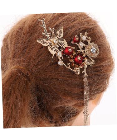 Angoily 1 Pair Vintage Hair Clips Hair Accessory for Women Chinese Style Hair Accessories Metal Tassel Barrettes Hair Barrettes Vintage Decor Hair Decorations Metal Hair Claw Clips Wedding - Buy Online on GoSupps.com