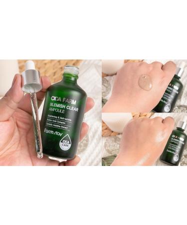 FARMSTAY CICA Farm Blemish Clear Ampoule 100ml - Hydrating & Soothing Solution for Dry Skin | International Shipping Available - Buy Online on GoSupps.com
