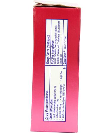Pepto-Bismol Original Chewables 5 Symptom Relief 48 Count (Pack of 3) - Buy Online on GoSupps.com