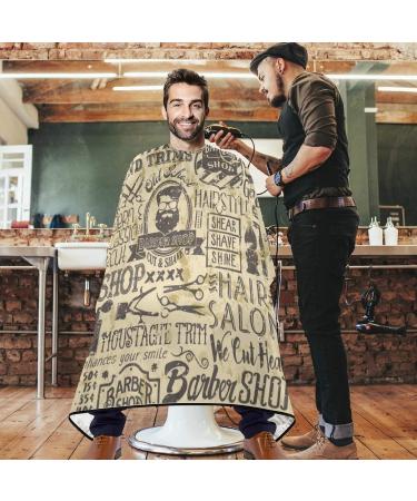 Buy Visesunny Vintage Hairdressing Cape | Anti-Static Barber Cape | Professional Salon Polyester | Water-Resistant & Adjustable | Multi-Functional - Buy Online on GoSupps.com