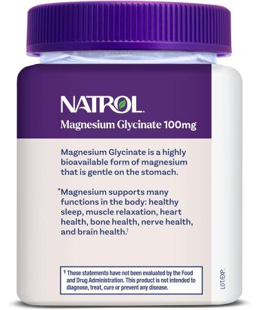 Natrol Magnesium Glycinate Supplements 100mg Cherry Lemon Soft Chews for Healthy Sleep and Body Magnesium Glycinate 100mg Up to a 30 Day Supply Cherry 30 Count (Pack of 1) - Buy Online on GoSupps.com