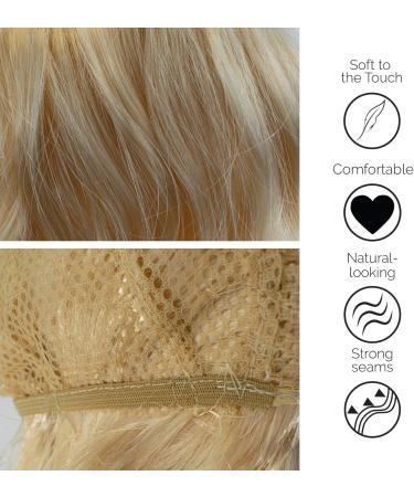 TRIXES Bombshell Wig - Long Wavy Blonde Hair for Costume Party, Cosplay, Halloween - Natural Looking and Fancy Dress Accessory - Buy Online on GoSupps.com