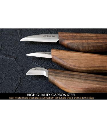 BeaverCraft Deluxe S15X Wood Carving Whittling Knives Set with Leather Case - Whittling Kit Premium Wood Carving Tools with Leather Strop and Polishing Compound - Chip Carving Knives Set - Buy Online on GoSupps.com