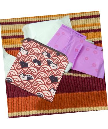 Minkissy Tampon Organizer Set - 2 Pcs Multifunctional Pocket Storage for Women | Decorative Menstrual Binding Bag - Buy Online on GoSupps.com