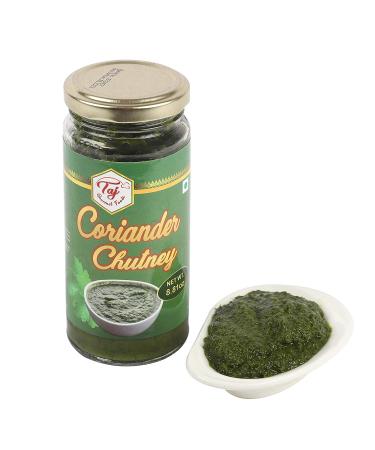 Taj Gourmet Coriander Chutney (Dhania Chutney) 250g (8.8oz) - Authentic Indian Condiment - Buy Online on GoSupps.com