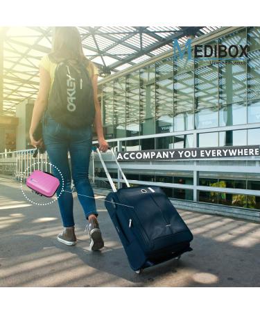 Lockable Insulin Cooler Travel Case | Insulated Diabetic Bag with Gel Ice Packs | Extended Cooling Time | TSA Approved | Pink - Buy Online on GoSupps.com