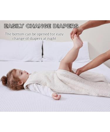 Chilsuessy 2.5 Tog Cotton Toddler Sleeping Bag 4-6 Years Khaki Giraffe | Kids Wearable Blanket Nursery Bedding for Boys and Girls - Buy Online on GoSupps.com