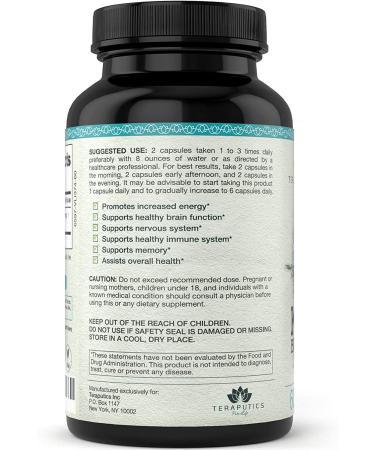 Organic Premium Klamath Blue Green Algae Capsules - Pure Chlorophyll SuperFood | 500mg 60 Vegan Capsules - Buy Online on GoSupps.com