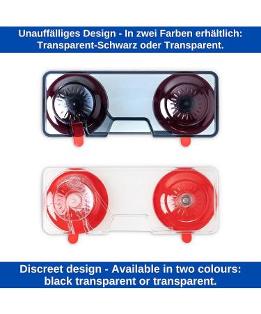 Universal Child Lock Safety Kit - 6 Transparent Black Door Locks for Cabinets & Drawers | Secure Baby Protection with Special Adhesive - Buy Online on GoSupps.com