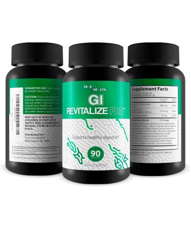 GI Revitalize Pro - Gut Health Supplements for Gastrointestinal Health Support - Promote Improved Digestion Nutrient Absorption & Regularity - Vitamin D & Psyllium - Bonus Immune Support Benefits - Buy Online on GoSupps.com