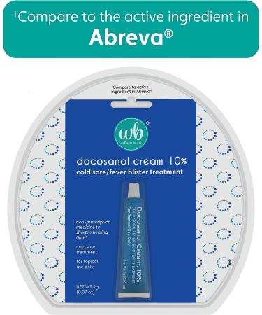 Docosanol 10% Cream - Cold Sore Treatment - 0.07 oz Tube - Non-Prescription Medicine - Fast Healing - Buy Online on GoSupps.com