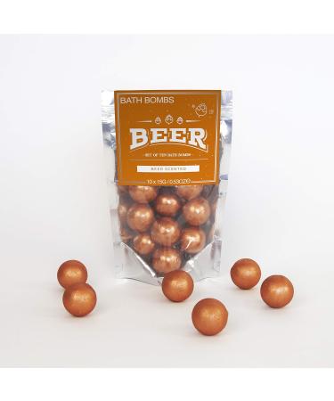 Beer Soap Powder Bombs - 10 Pack (15g) | Refreshing Bath Fizzies for an Indulgent Experience - International Shipping Available - Buy Online on GoSupps.com