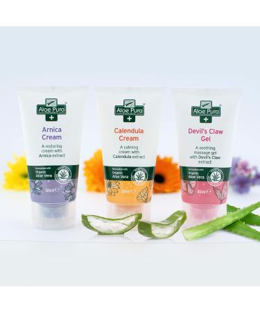 Devil's Claw Gel with Organic Aloe Vera | Natural Vegan Cruelty-Free Soothing Relief | 50ml Aloe Pura - Paraben & SLS Free - Buy Online on GoSupps.com