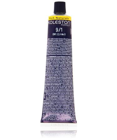Wella Professionals Koleston 9/ 1 light blonde-ash 1 pack (1 x 60 ml) 9/1 light blonde-ash