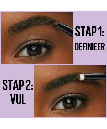Maybelline New York Express Brow Satin Duo - Eyebrow Pencil & Powder No. 00 Light Blonde 1 Pack - Perfect for Precise & Natural Brows - Buy Online on GoSupps.com