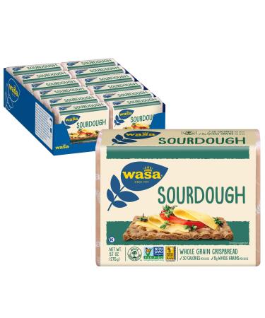 Wasa Sourdough Crispbread, 9.7 Ounce (Pack of 12) Sourdough 9.7 Ounce (Pack of 12)