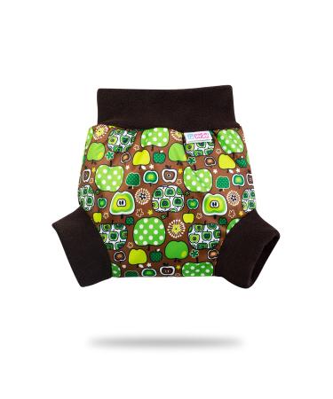 Petit Lulu Pull Up Pul overpants size M (6-10 kg) |Waterproof hatching overpants for panthedules |Fleet diapers |Made in the EU (Apple Cider)