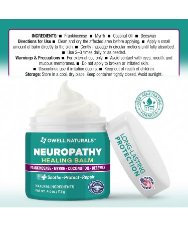 OWELL NATURALS Healing Balm Fast Acting with Frankincense Myrrh Coconut Oil & Beeswax Natural Ingredients Soothe Protect & Repair 4 oz (Pack of 1) - Buy Online on GoSupps.com