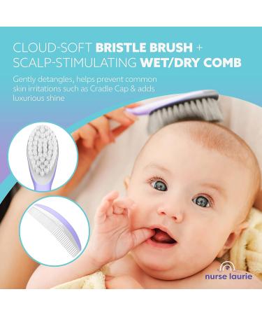 9-in-1 Baby Grooming Kit for Newborn Boys & Girls - Complete Infant Care Set with First Aid, Bath, Cradle Cap, Hygiene, Hair, Nail, Safety & Healthcare Essentials - Pediatric Nurse & Mom Designed - Purple - Buy Online on GoSupps.com
