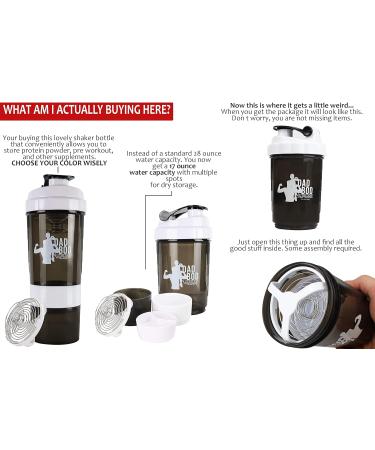 Shop Dad Bod Nutrition Funny Protein Shaker Bottle Set - 3-Piece with Storage - Perfect for Protein Powder Mixing - International Shipping Available - Buy Online on GoSupps.com