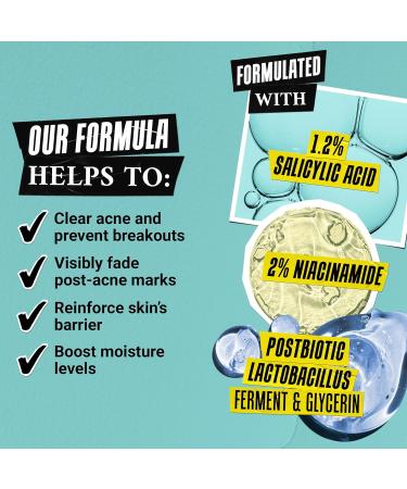 Kiehl's Expertly Clear Moisturizer with 1.2% Salicylic Acid & 2% Niacinamide Hydrating Acne Treatment Fades Post-acne Marks Corrects Uneven Texture & Tone Prevents Future Breakouts - 2 fl oz - Buy Online on GoSupps.com