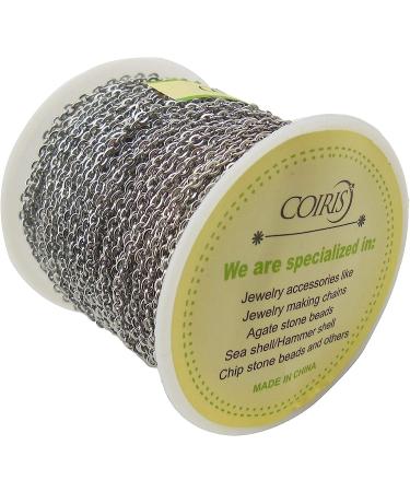 Coiris 33ft Stainless Steel Cable Link Chains for Jewelry Making & DIY - SC-1025-B - Buy Online on GoSupps.com