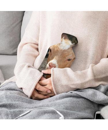 White Sheep Hot Water Bottle with Plush Cover - Cozy Bed Warmer for Adults & Kids (26.5x15.3cm) - International Shipping Available - Buy Online on GoSupps.com