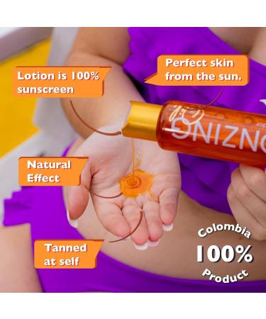 Shop Tanned AF Self Tanner & Snooki Tanning Lotion - Pina Colada | Extra Shining Skin Care with UV Filter & Vitamin E | 100% Sunscreen | Colombian Product - Buy Online on GoSupps.com