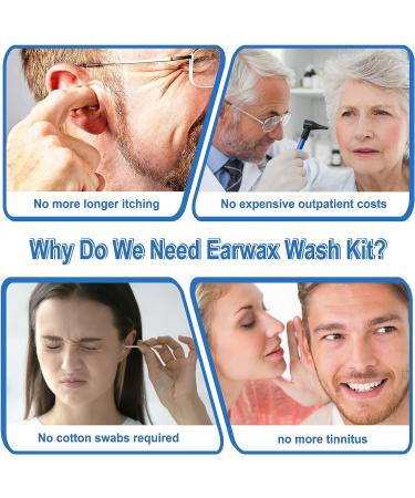 BVN Ear Wax Removal Kit - 500ml Ear Cleaning Tool for Adults & Kids - Includes Ear Washer Bottle, Basin & 30 Disposable Tips - Green - Buy Online on GoSupps.com