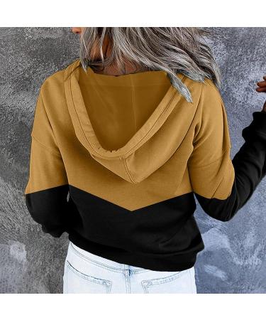 Women's Oversized Print Hoodie with V-Neck and Pockets - E6 Yellow, XL - Buy Online on GoSupps.com