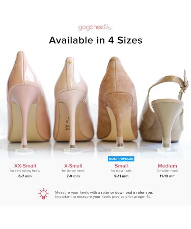 GoGoHeel STOPPERS Heel Protectors - Prevent Grass Sinking | 4 Size Set | Clear - Ideal for Outdoor Events - Buy Online on GoSupps.com