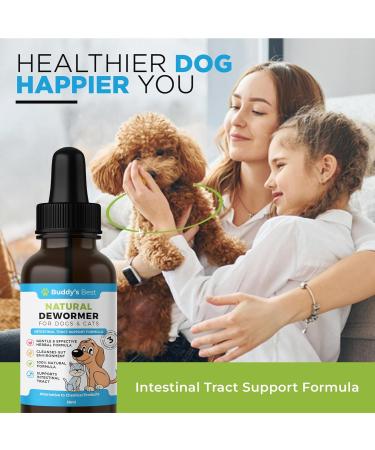 BUDDY'S BEST Natural Dewormer For Dogs & Cats | Intestinal Tract Support Formula - Buy Online on GoSupps.com