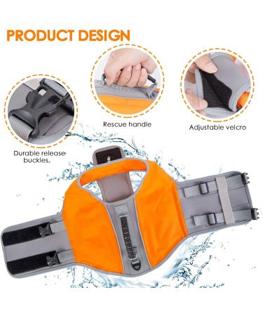 Ownpets Inflatable Dog Vest - High Buoyancy Light Swim Vest for Dogs | Adjustable Pet Rescue with Reflective Strips (XL) - Buy Online on GoSupps.com