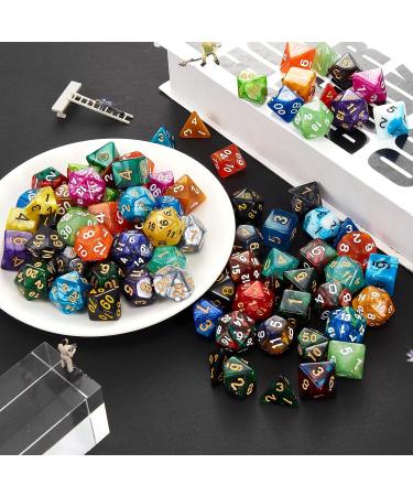 Coyeekn DND Dice Set - 175 Polyhedron Dice in 25 Colors for Dungeons and Dragons RPG - Includes Large Flannel Bag - Buy Online on GoSupps.com