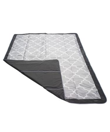 JJ Cole Water-Resistant Outdoor Blanket With Adjustable Bag Strap, Stone Arbor, (58" x 84")