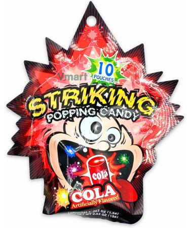 Striking Popping Candy Cola Flavour 15g (Pack of 6) - Buy Online on GoSupps.com