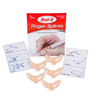 3-Point Products Oval-8 Finger Splint Size 10 (Pack of 5)