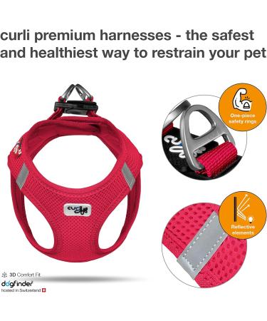Buy Vest Harness Air-Mesh Red - 2XS ohne curli D-Ring Buckle | International Shipping Available - Buy Online on GoSupps.com