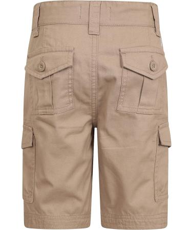 Mountain Warehouse Kids Cargo Shorts - 100% Cotton Beige (13 Years) | Summer Pants - Buy Online on GoSupps.com
