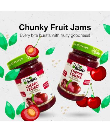 NutroGusto Jams Fruit Preserve Spread 290 g (Cherry) - Buy Online on GoSupps.com