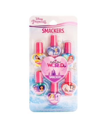 Lip Smacker Disney Nail Collection, Princess Nail Polish, Set of 6 Water-Based Polishes