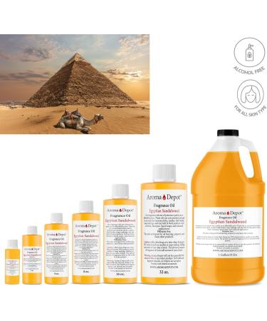 Egyptian Sandalwood Fragrance Oil - 4 oz | Perfume Skin Oil & Scented Oil for DIY Candles Bath Bombs Body Butters & More - Buy Online on GoSupps.com