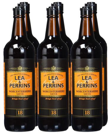Lea & Perrins Worcestershire Sauce - 6 x 568 ml Glass Bottles | Authentic Flavour for International Shipping - Buy Online on GoSupps.com