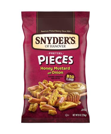 Snyder's of Hanover Honey Mustard Onion Pretzel Pieces - 6 Pack, 8 oz Bags - Buy Online on GoSupps.com